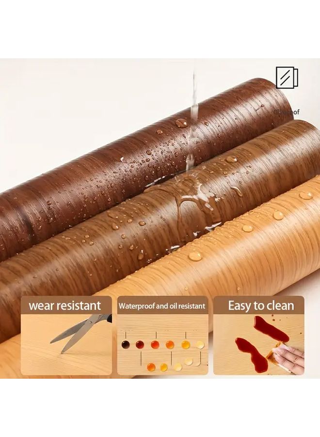 Wood Grain Self Adhesive Door Frame Edge Tape 40x500cm Repair Strip For Home Decor - Image 5